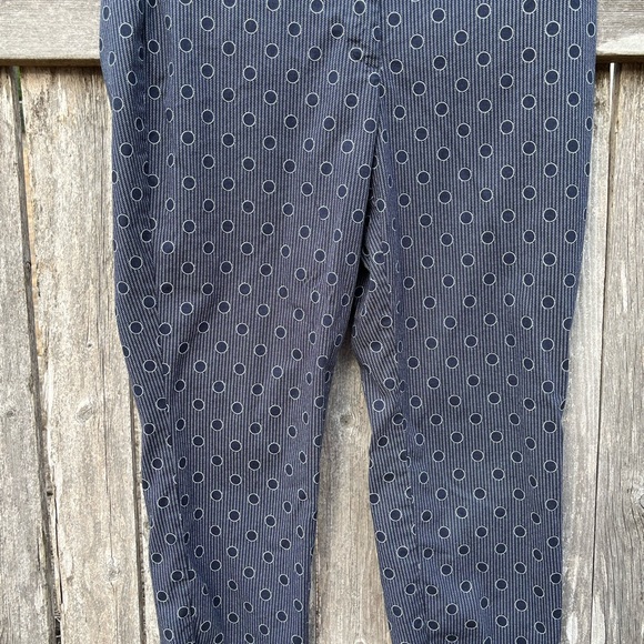 Ann Taylor Capri Size 8 Petite Blue with Blue Dot pattern Capri Pant - Picture 10 of 14
